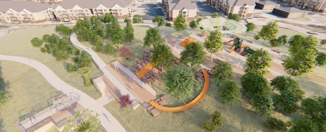 OKC deep fork trail rendering aerial view